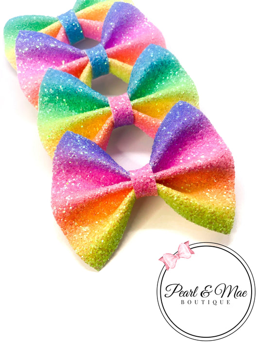 Rainbow pinch bow